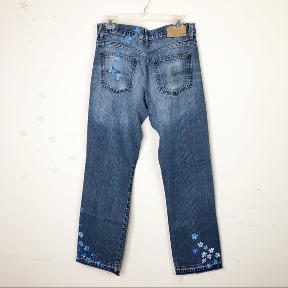 Calvin Klein Highwaisted Handpainted Jeans - Picture 2 of 13